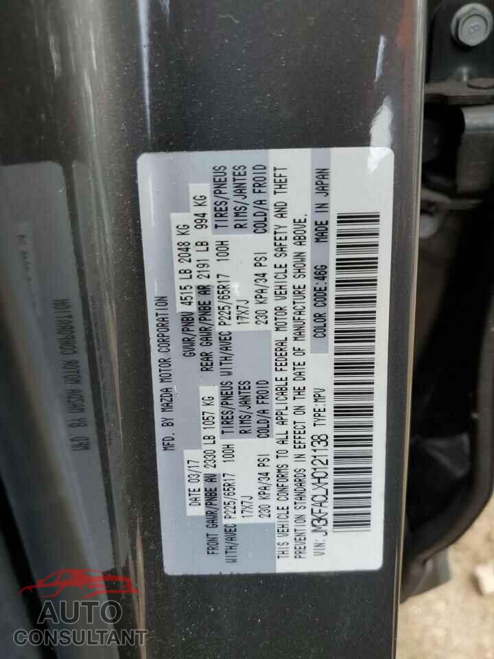 MAZDA CX-5 2017 - JM3KFACLXH0121138