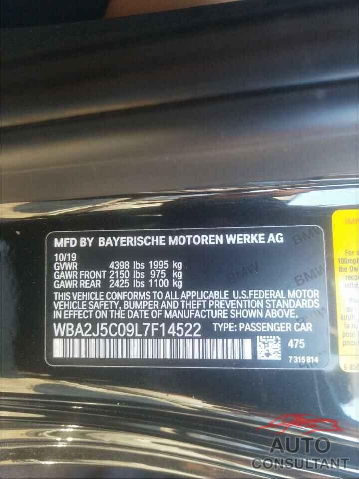 BMW M2 2020 - WBA2J5C09L7F14522