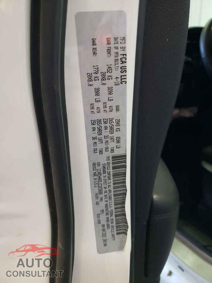 DODGE DURANGO 2018 - 1C4RDHAG5JC323689