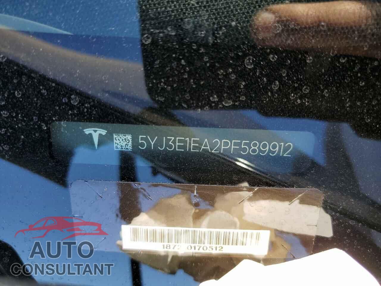 TESLA MODEL 3 2023 - 5YJ3E1EA2PF589912