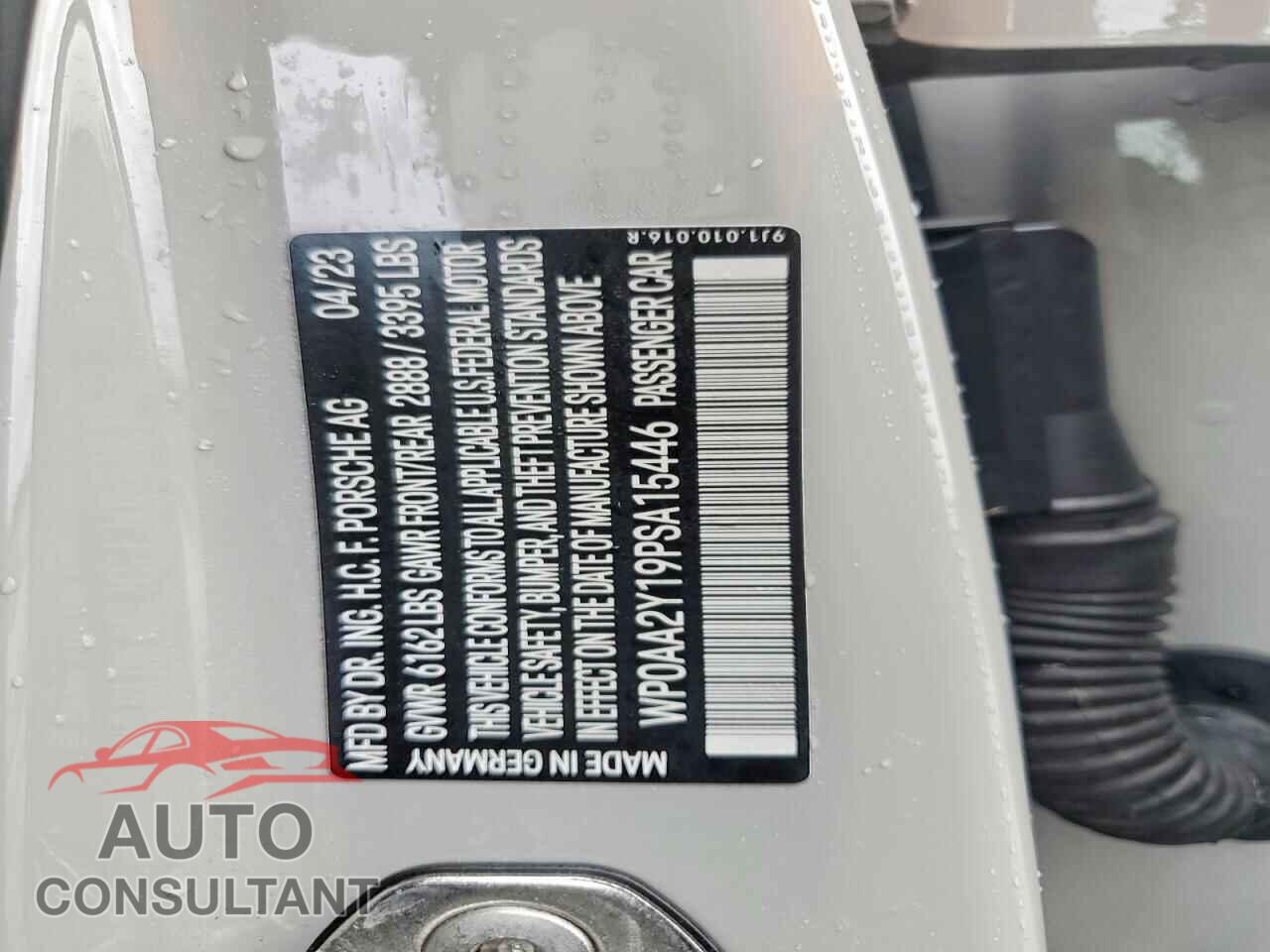 PORSCHE TAYCAN 2023 - WP0AA2Y19PSA15446