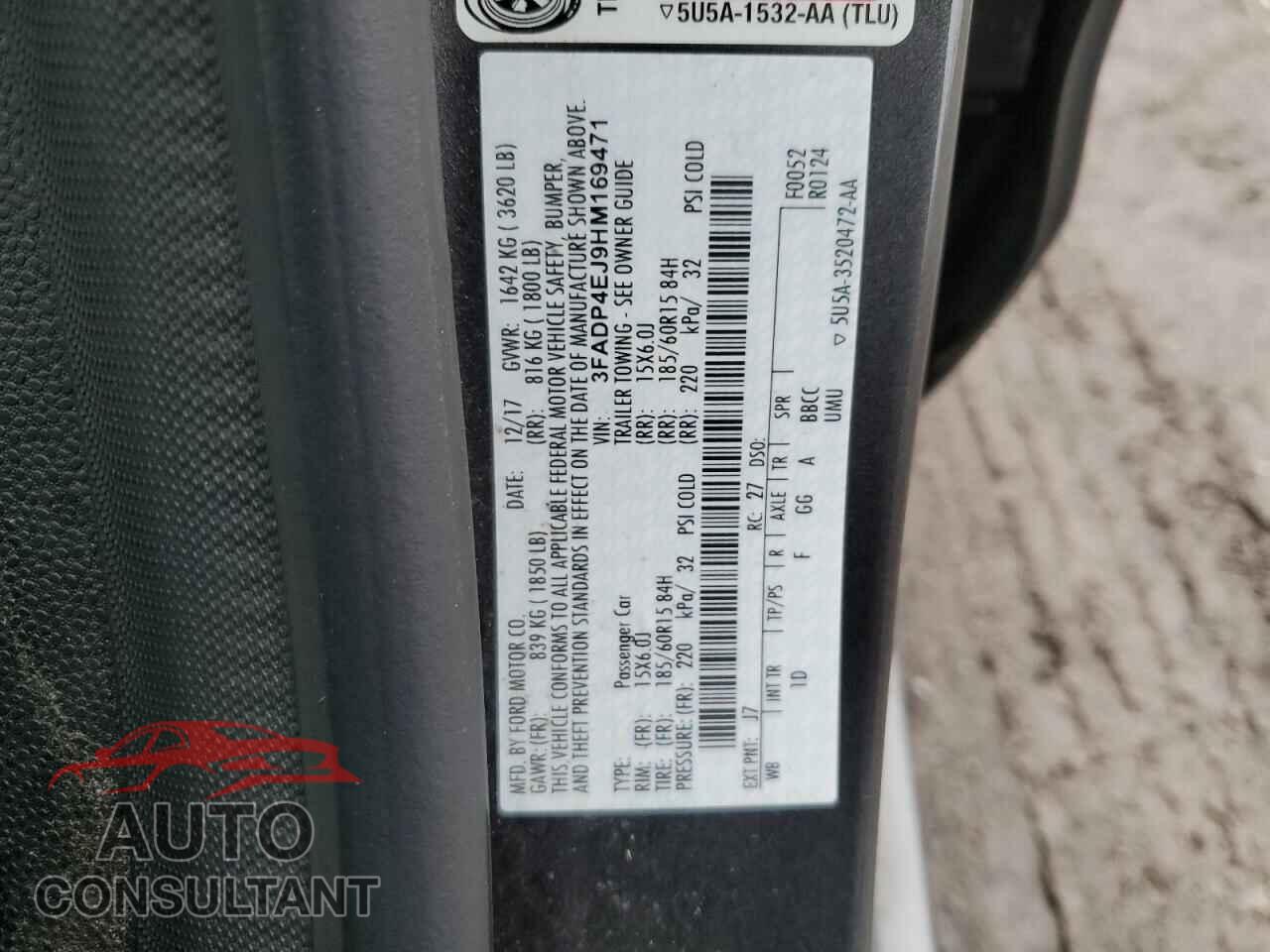 FORD FIESTA 2017 - 3FADP4EJ9HM169471