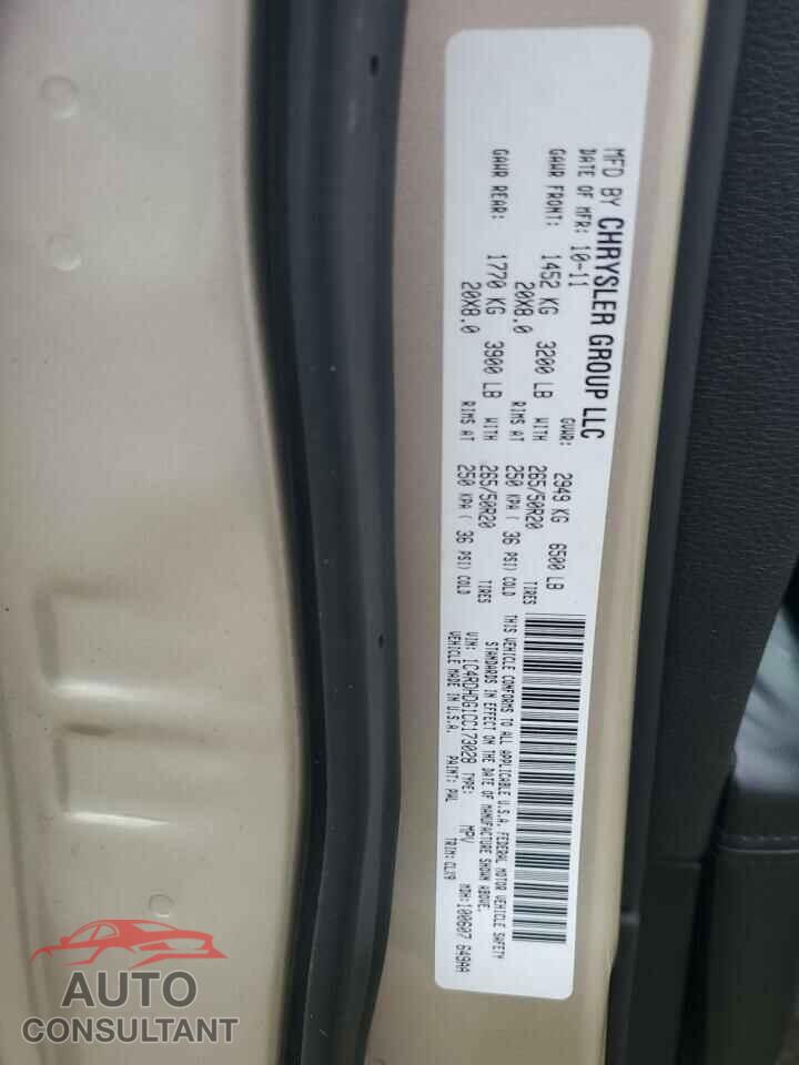 DODGE DURANGO 2012 - 1C4RDHDG1CC173028