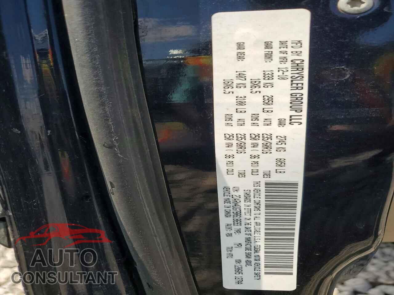 DODGE CARAVAN 2011 - 2D4RN4DG7BR618693
