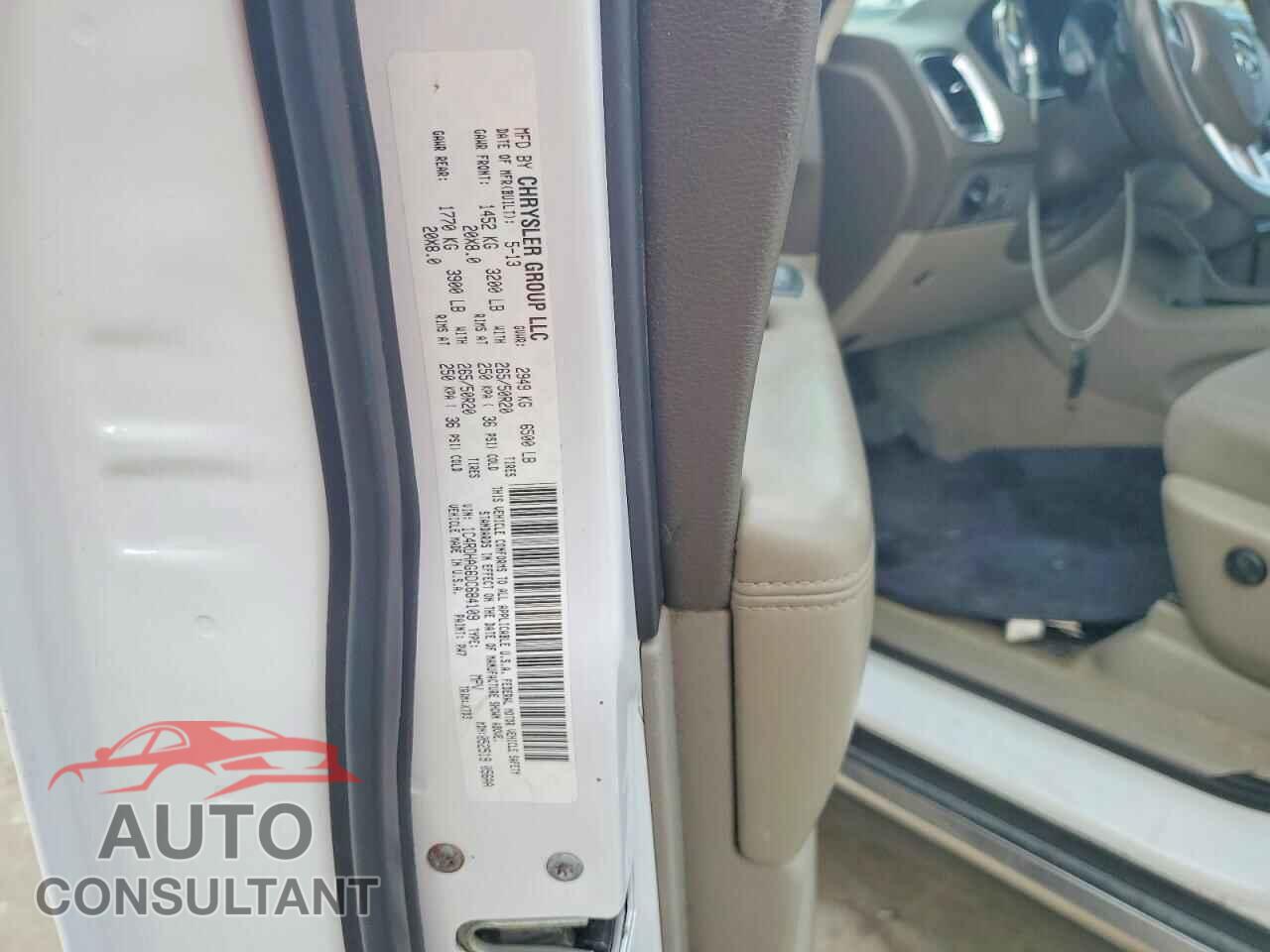 DODGE DURANGO 2013 - 1C4RDHAG6DC684109