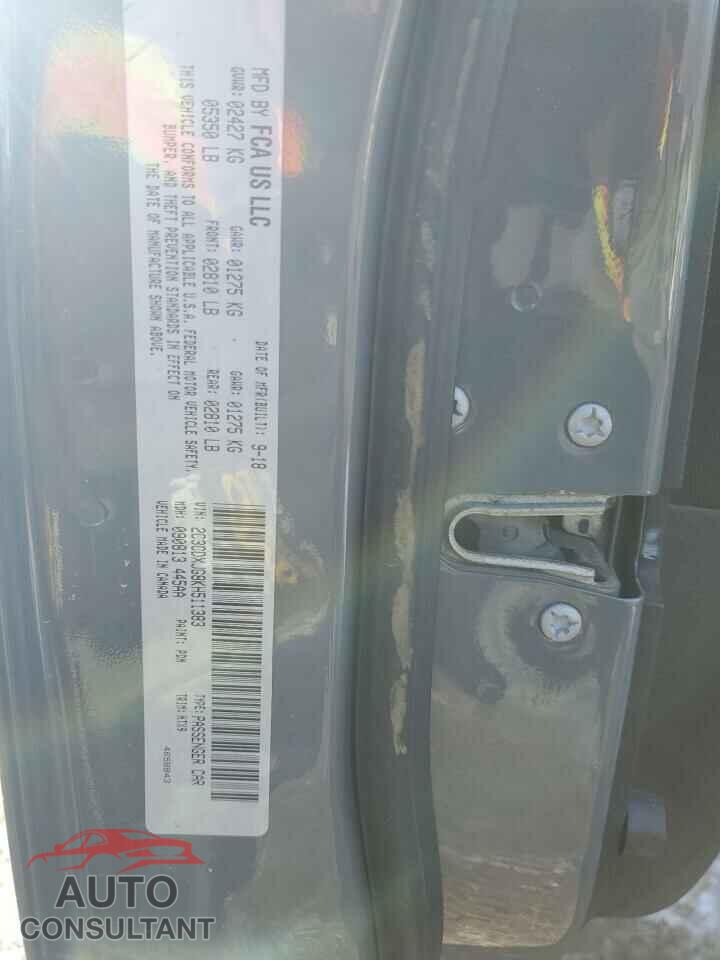 DODGE CHARGER 2019 - 2C3CDXJG8KH511383
