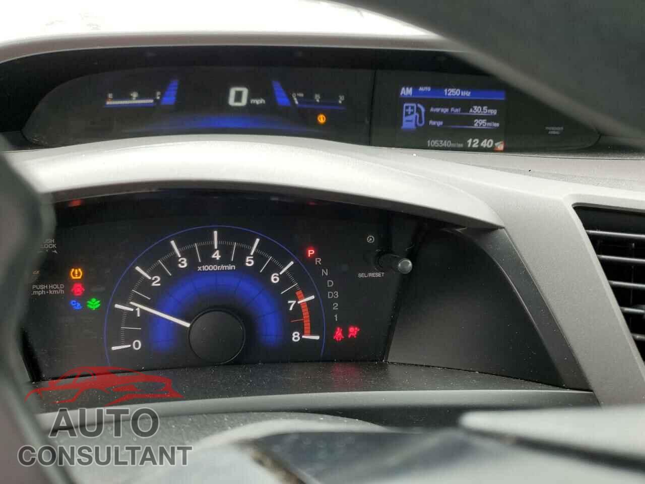 HONDA CIVIC 2012 - 19XFB2F54CE335292