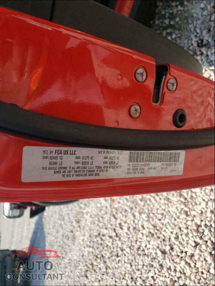 DODGE CHALLENGER 2017 - 2C3CDZFJ2HH597878