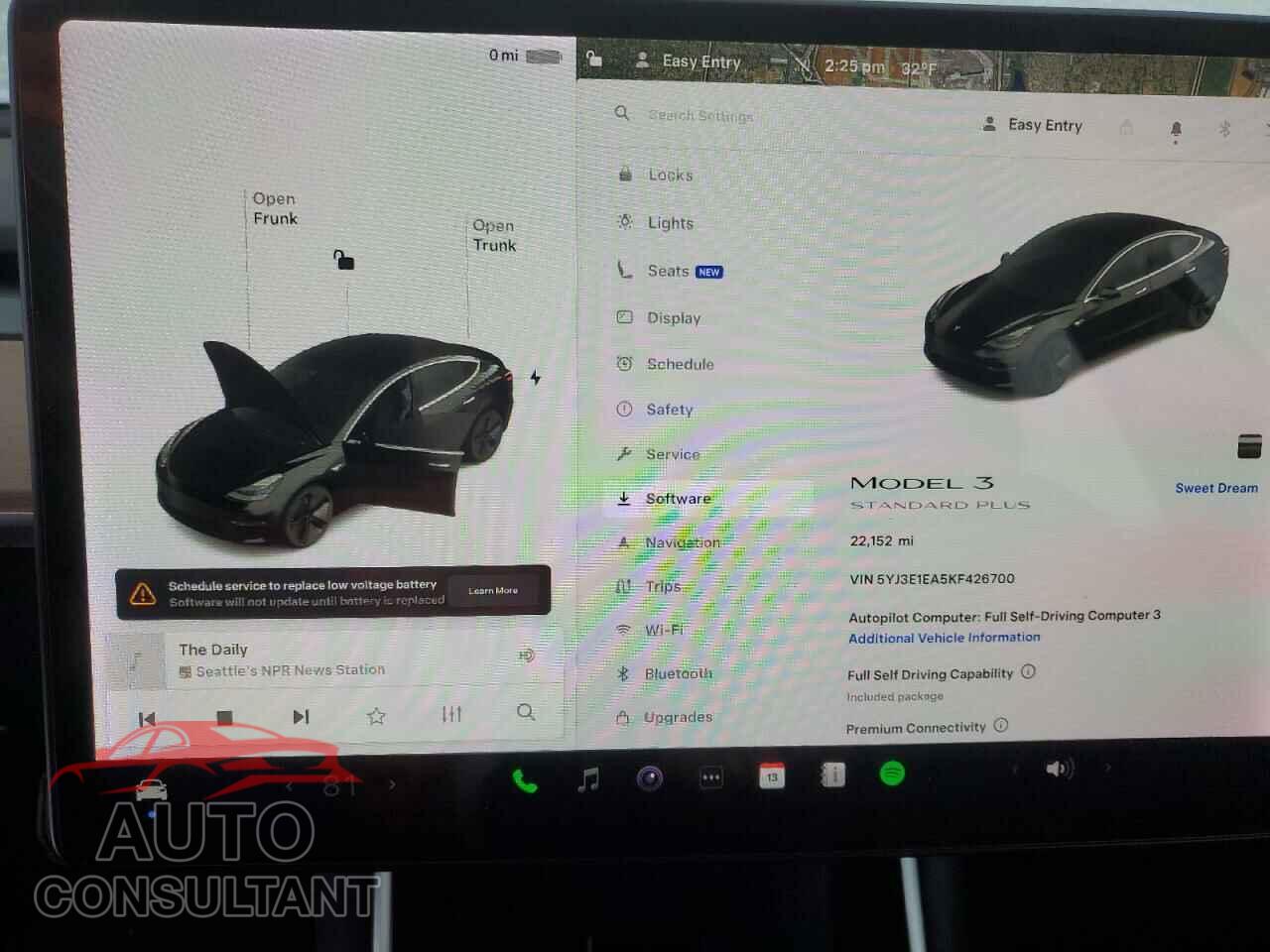 TESLA MODEL 3 2019 - 5YJ3E1EA5KF426700