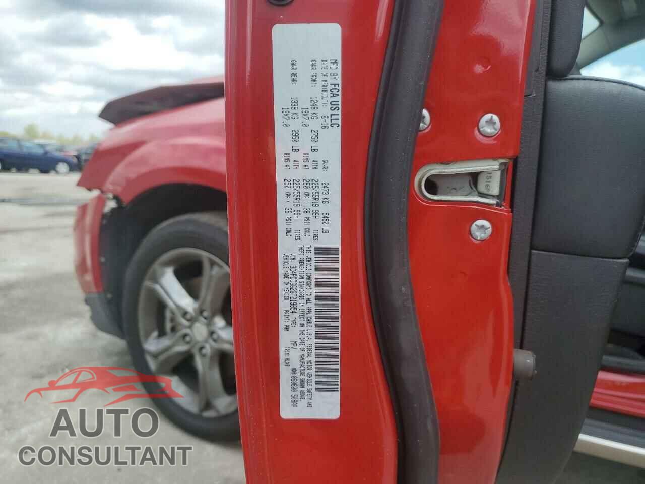 DODGE JOURNEY 2016 - 3C4PDCGG2GT219854