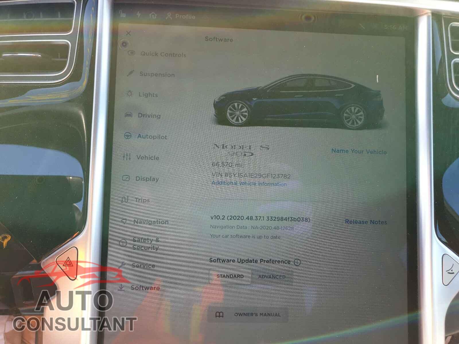 TESLA MODEL S 2016 - 5YJSA1E29GF123782