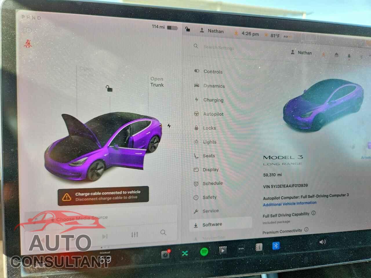 TESLA MODEL 3 2018 - 5YJ3E1EA4JF013939