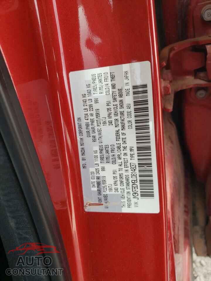 MAZDA CX-5 2020 - JM3KFBDM9L0814837