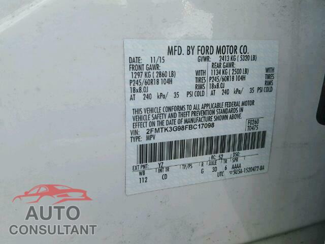FORD EDGE SE 2015 - 2FMTK3G98FBC17098