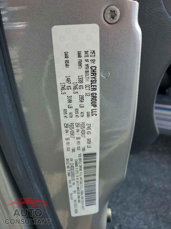 DODGE CARAVAN 2013 - 2C4RDGEG3DR593102