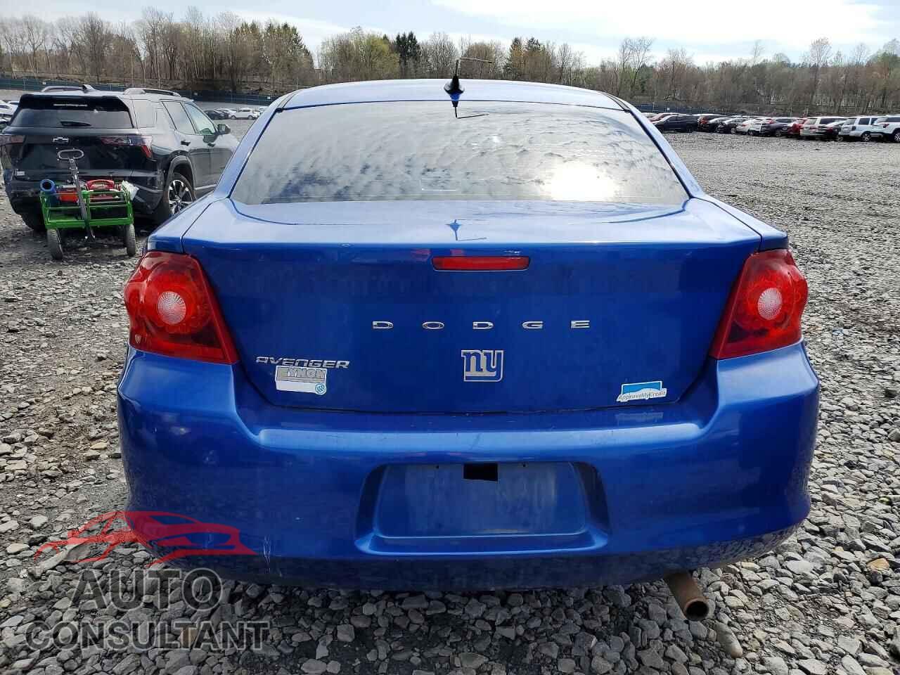DODGE AVENGER 2012 - 1C3CDZAB7CN286544