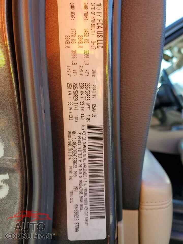 DODGE DURANGO 2017 - 1C4RDHDG2HC838655