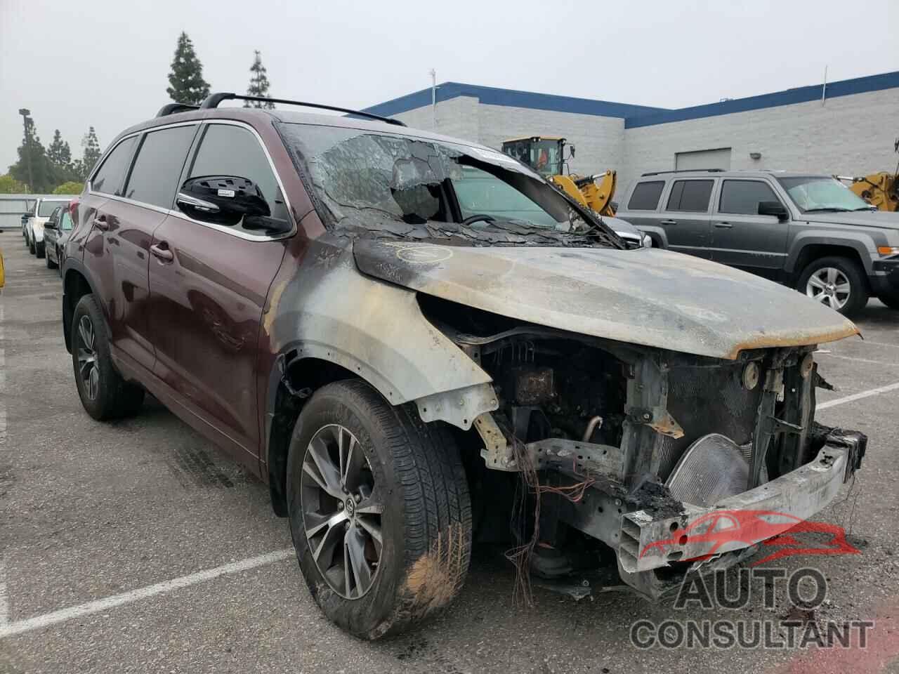 TOYOTA HIGHLANDER 2018 - 5TDZZRFH8JS288511