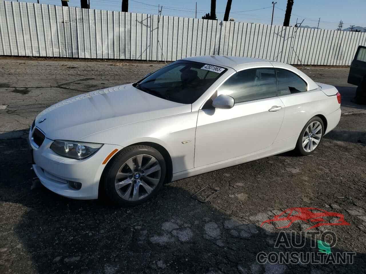 BMW 3 SERIES 2012 - WBADW7C56CE729186