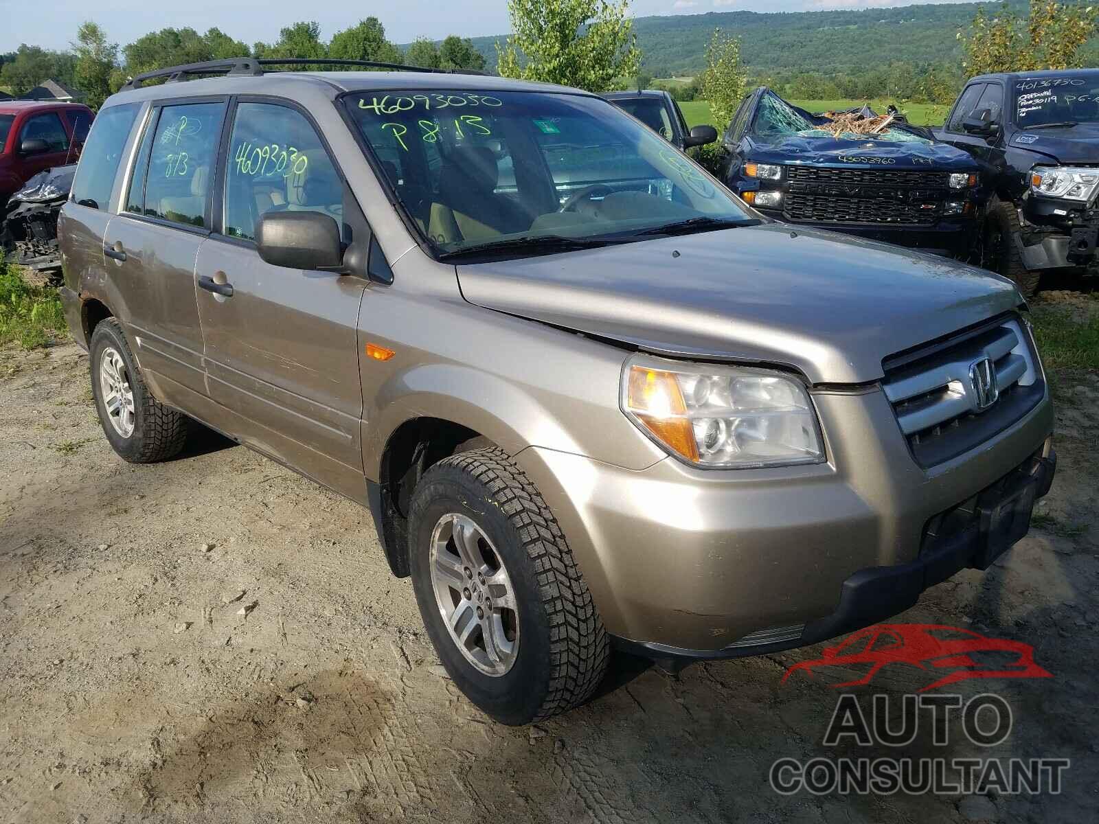HONDA PILOT 2006 - 2HKYF18186H551597