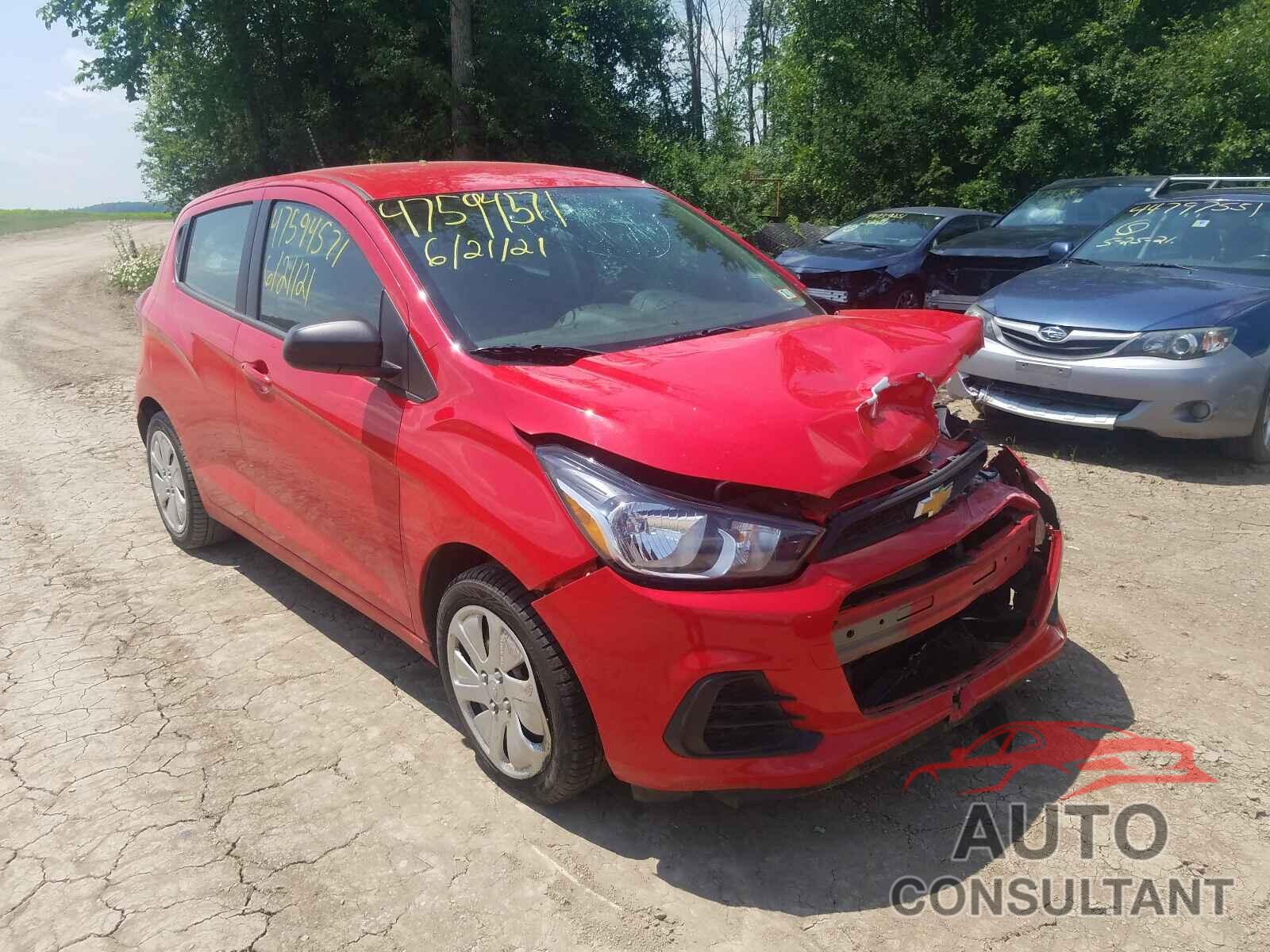 CHEVROLET SPARK 2016 - KL8CB6SA2GC569708