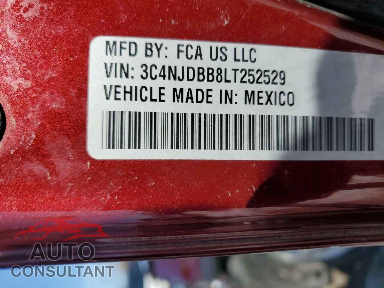 JEEP COMPASS 2020 - 3C4NJDBB8LT252529