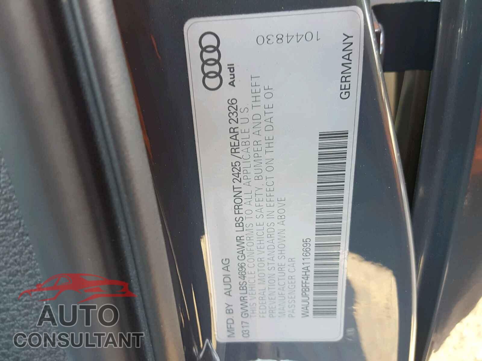 AUDI A3 2017 - WAUUPBFF4HA116695