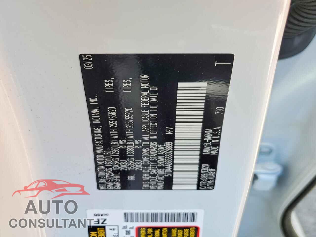 LEXUS UNKNOWN 2025 - 5TDAAAB65SS028899