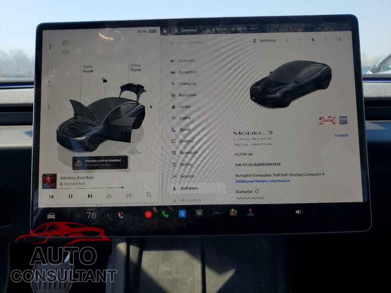 TESLA MODEL 3 2025 - 5YJ3E1EB9SF890419