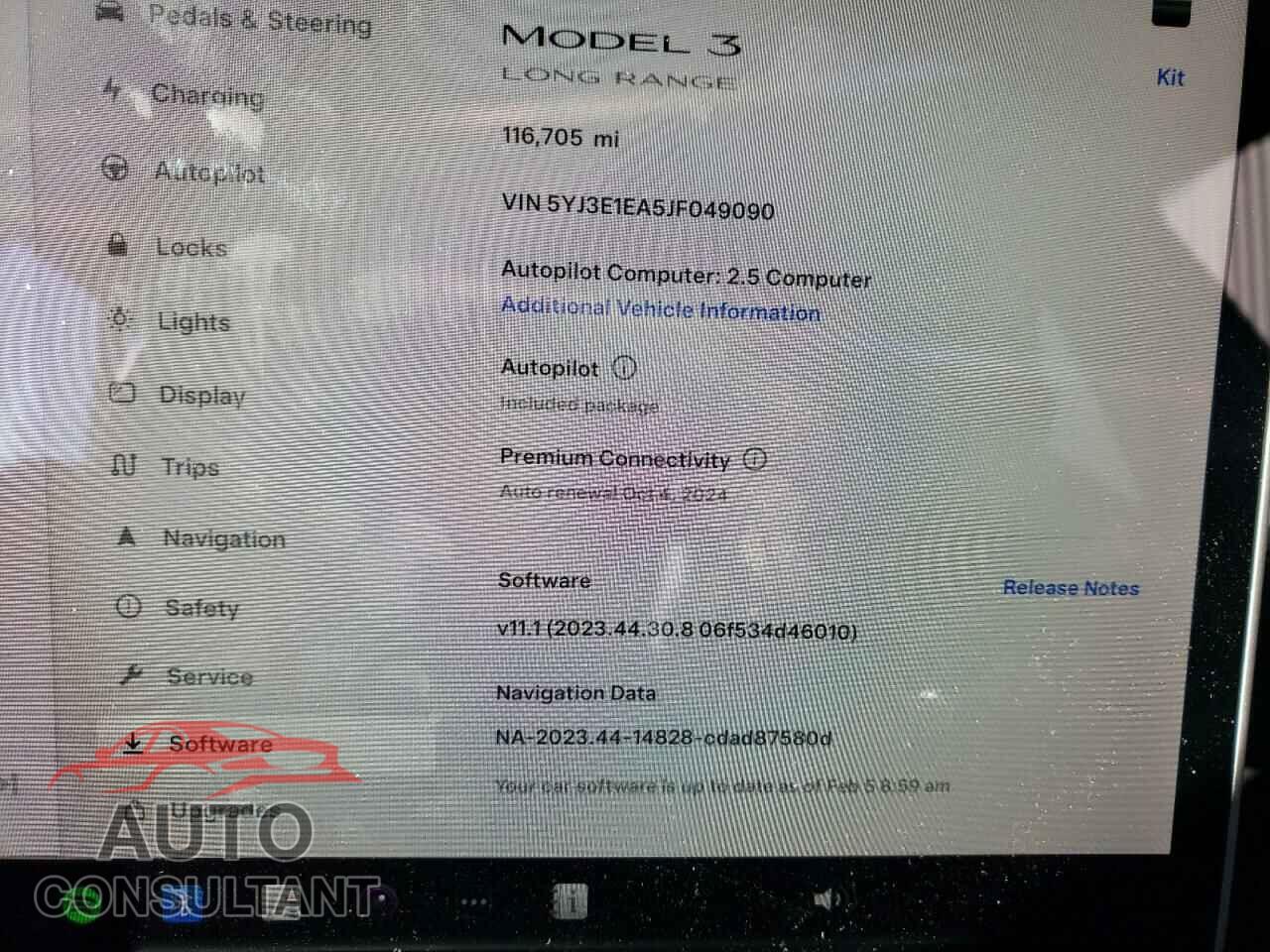 TESLA MODEL 3 2018 - 5YJ3E1EA5JF049090
