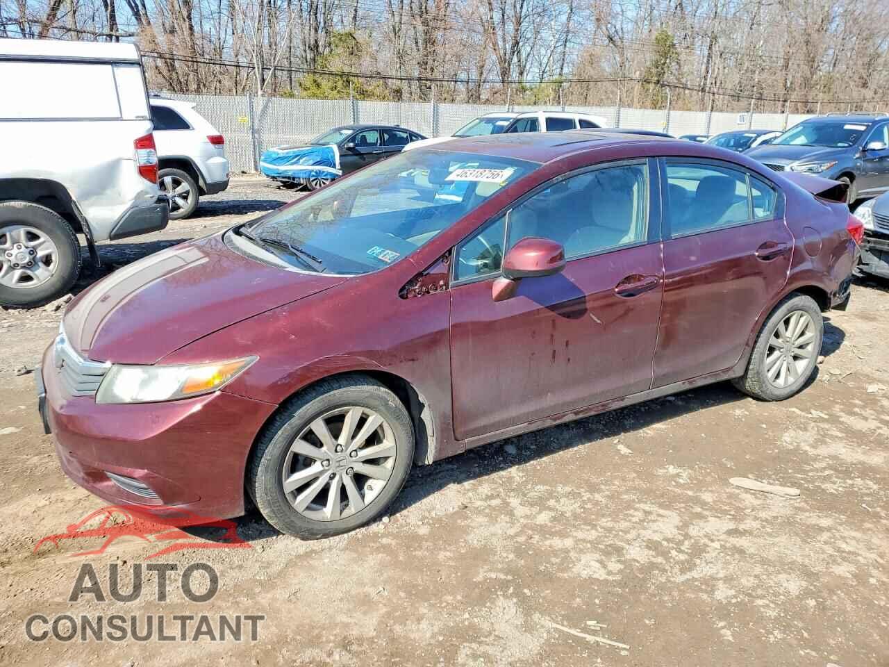 HONDA CIVIC 2012 - 2HGFB2F86CH590591
