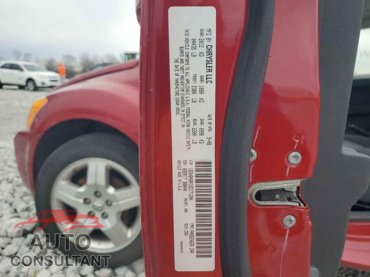 DODGE CALIBER 2009 - 1B3HB48A19D171204