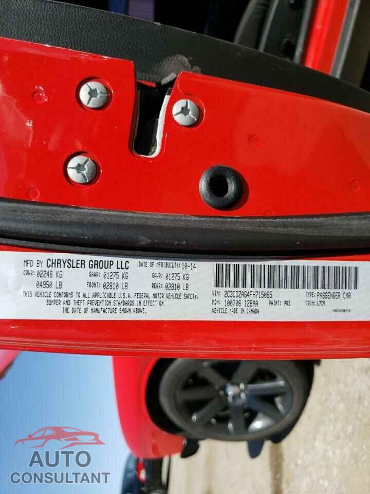 DODGE CHALLENGER 2015 - 2C3CDZAG4FH715065