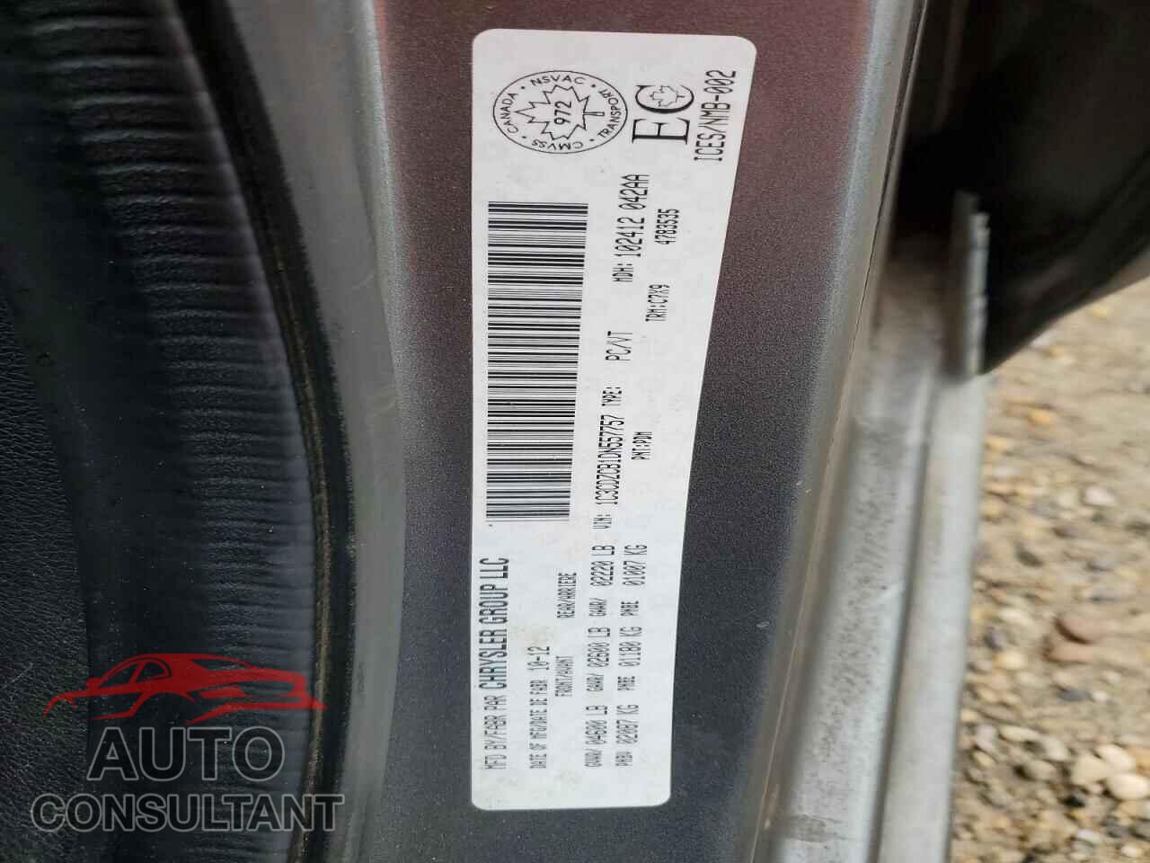 DODGE AVENGER 2013 - 1C3CDZCB1DN557757