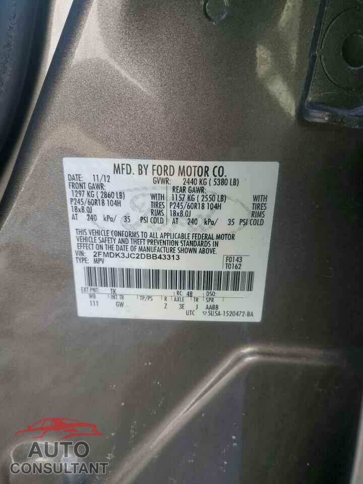 FORD EDGE 2013 - 2FMDK3JC2DBB43313