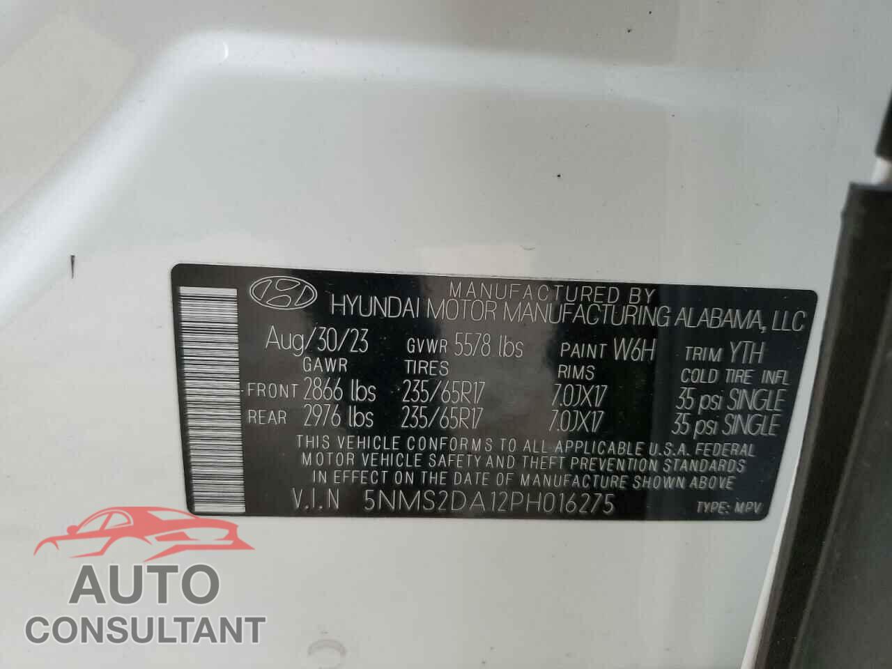 HYUNDAI SANTA FE 2023 - 5NMS2DA12PH016275