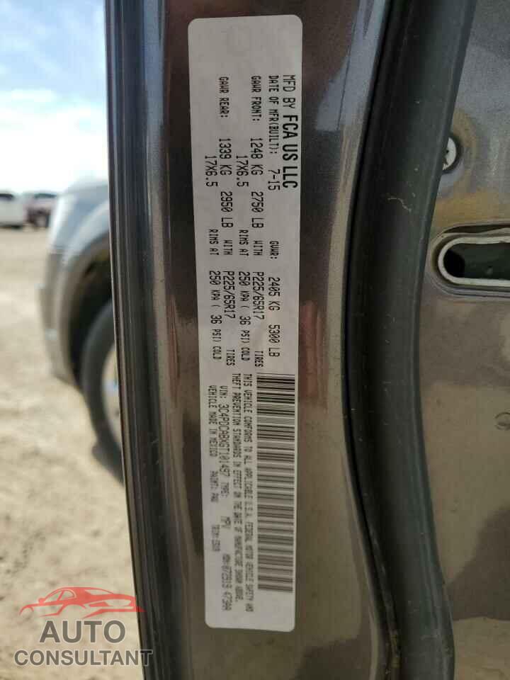 DODGE JOURNEY 2016 - 3C4PDCABXGT101497