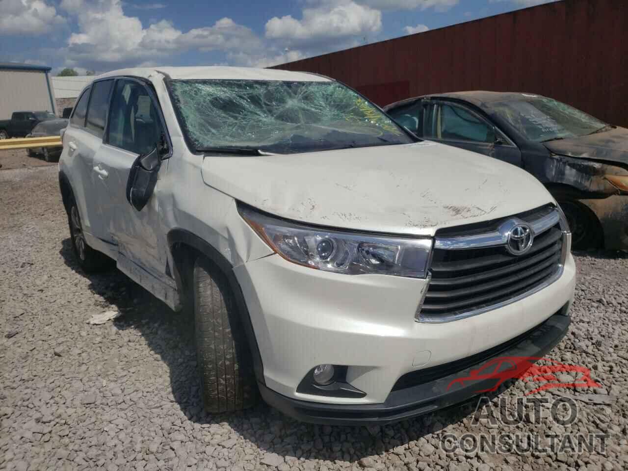 TOYOTA HIGHLANDER 2016 - 5TDZKRFH8GS172335