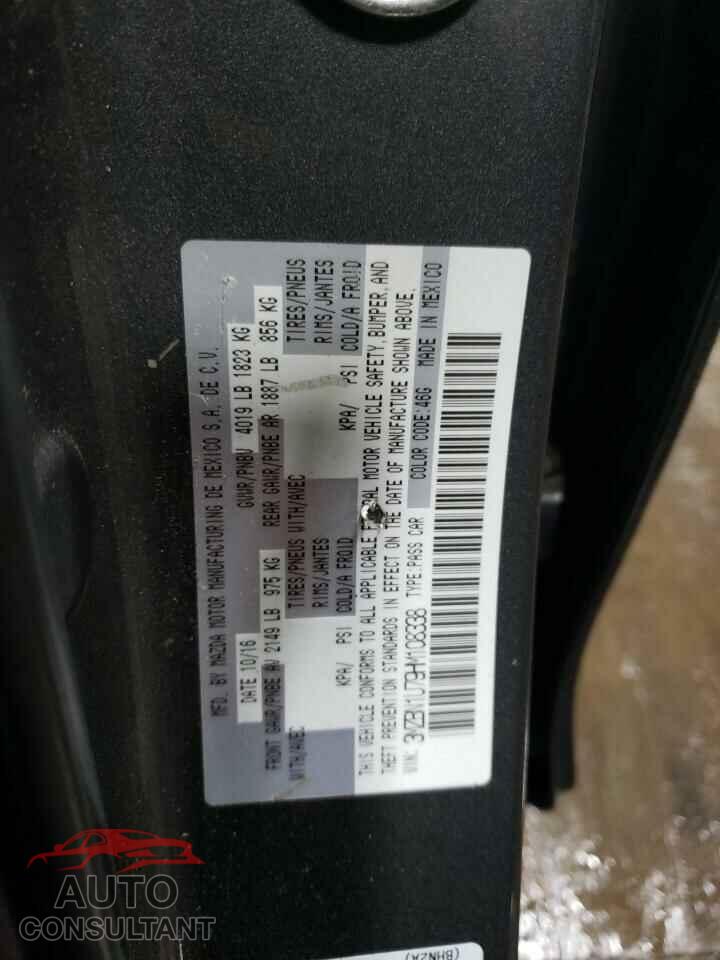 MAZDA 3 2017 - 3MZBN1U79HM108338