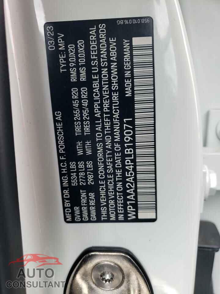 PORSCHE MACAN BASE 2023 - WP1AA2A54PLB19071
