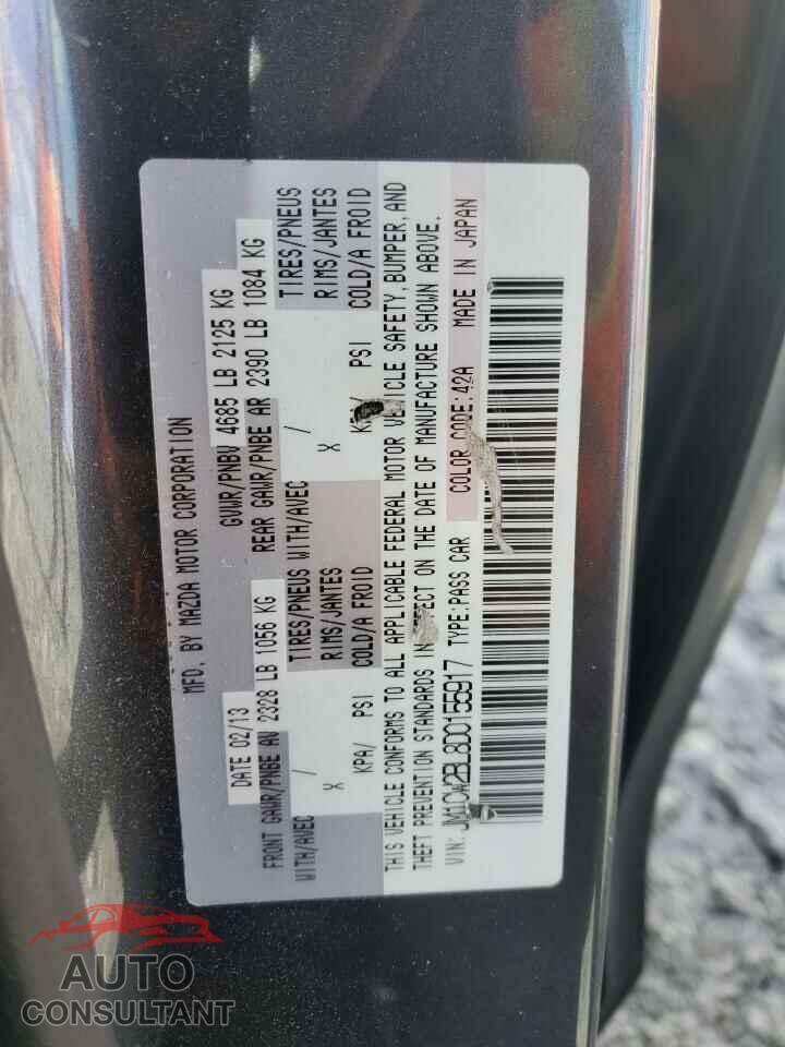 MAZDA 5 2013 - JM1CW2BL8D0155917