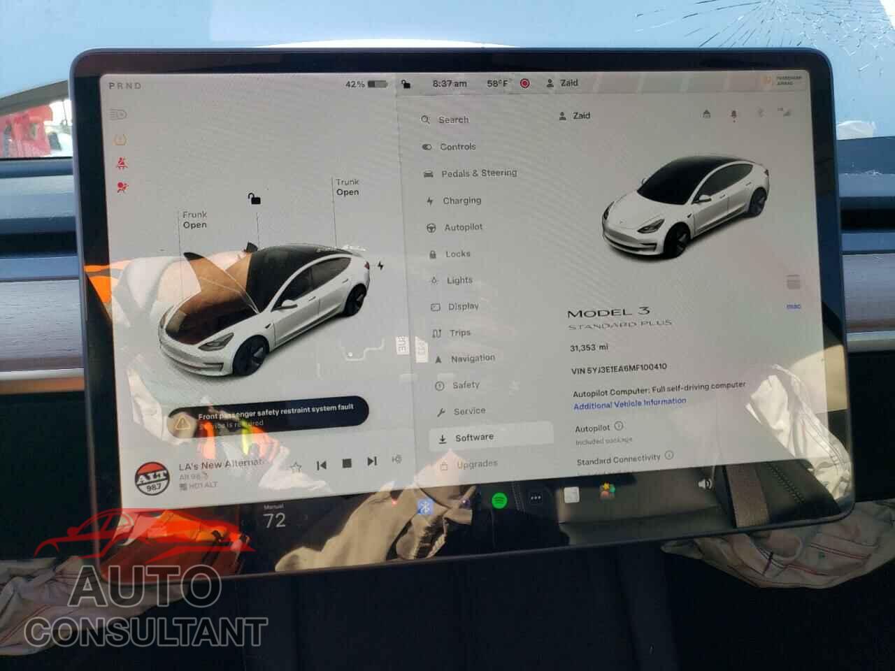 TESLA MODEL 3 2021 - 5YJ3E1EA6MF100410