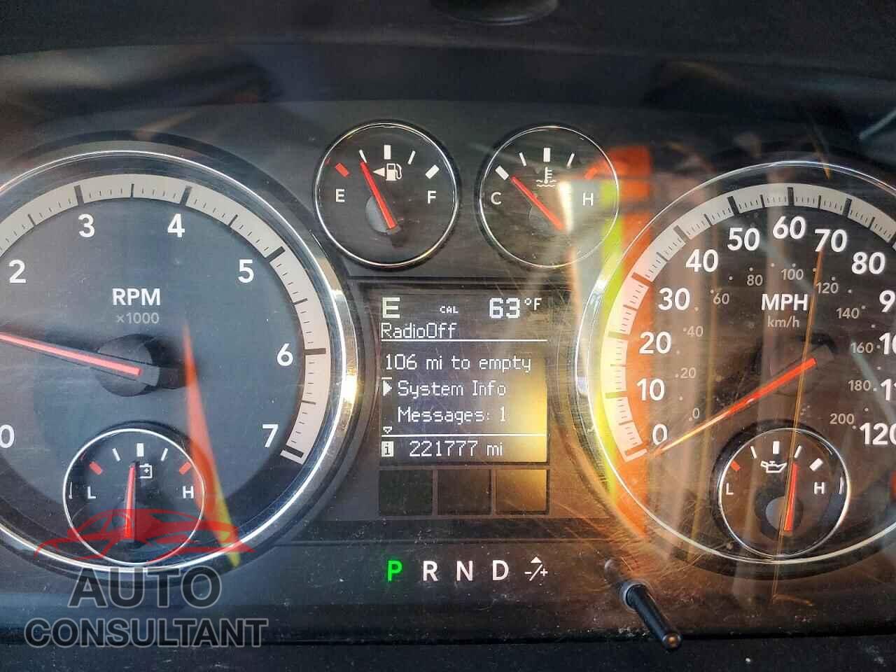 DODGE RAM 1500 2009 - 1D3HV13P69J512265