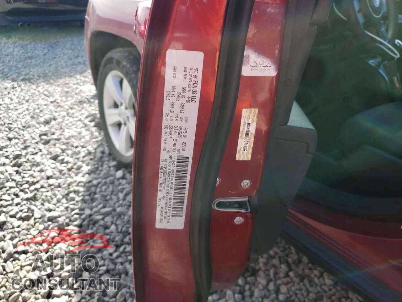 JEEP COMPASS 2016 - 1C4NJDBB6GD741782