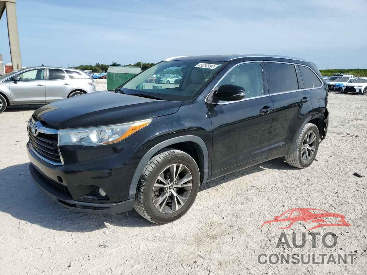 TOYOTA HIGHLANDER 2016 - 5TDKKRFH3GS133878