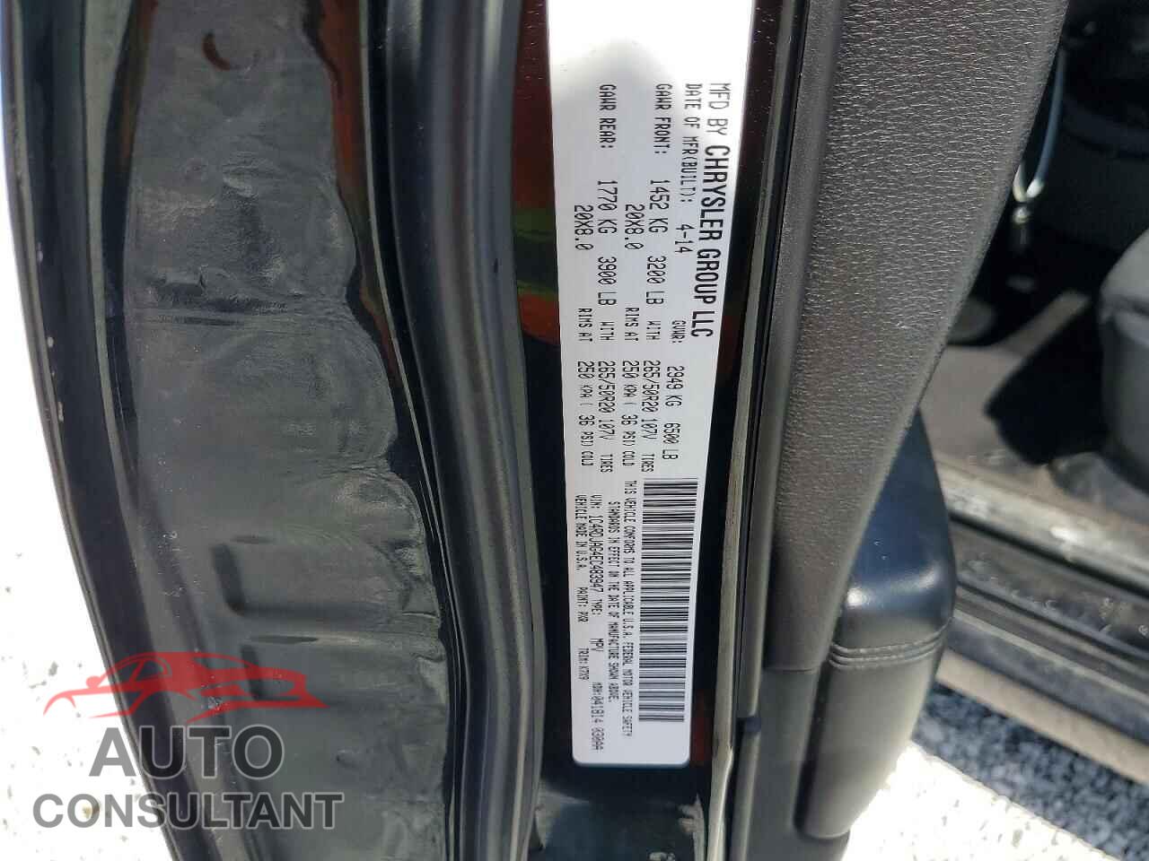 DODGE DURANGO 2014 - 1C4RDJAG4EC483947
