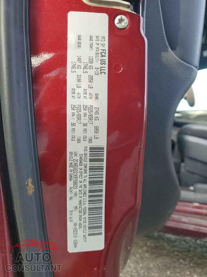 DODGE CARAVAN 2019 - 2C4RDGEG1KR768623