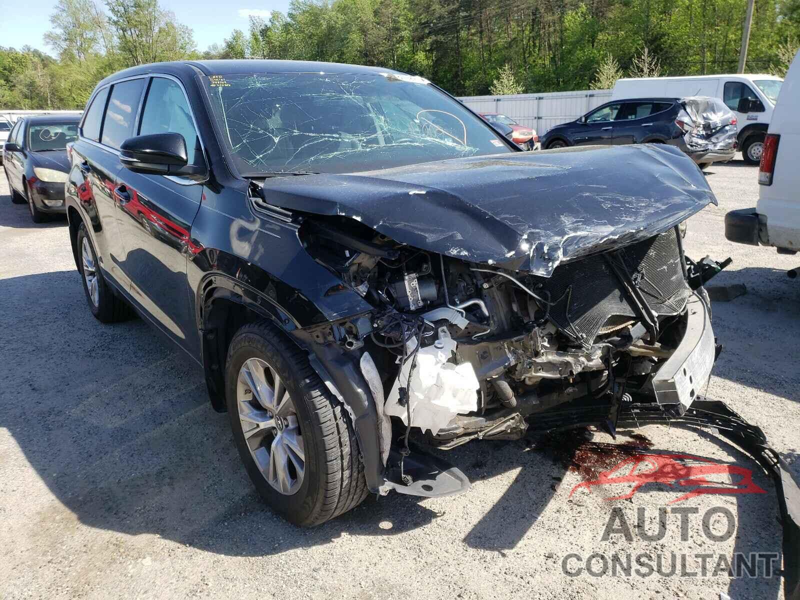 TOYOTA HIGHLANDER 2016 - 5TDBKRFH2GS348149