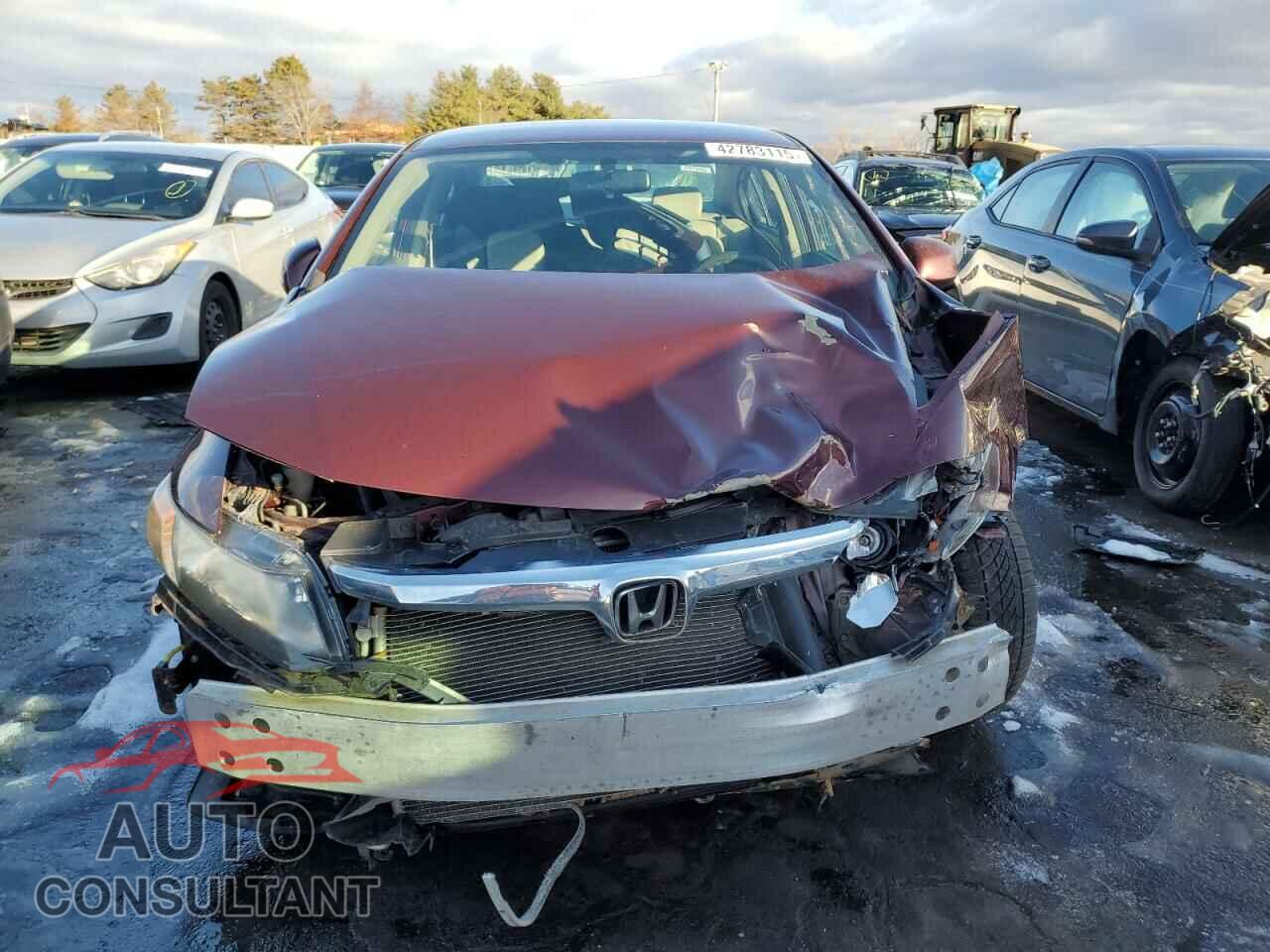 HONDA CIVIC 2012 - 19XFB2F56CE366091