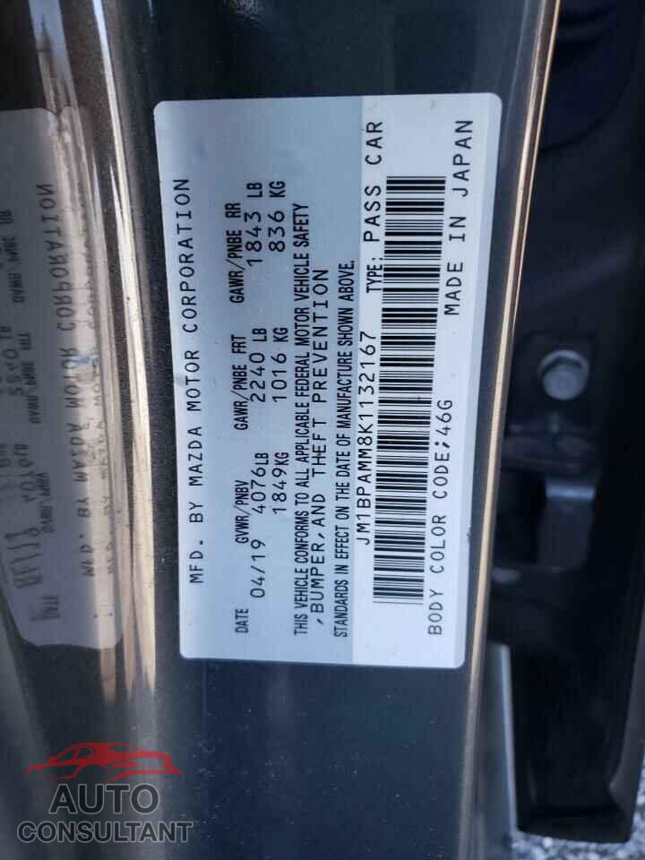 MAZDA 3 2019 - JM1BPAMM8K1132167